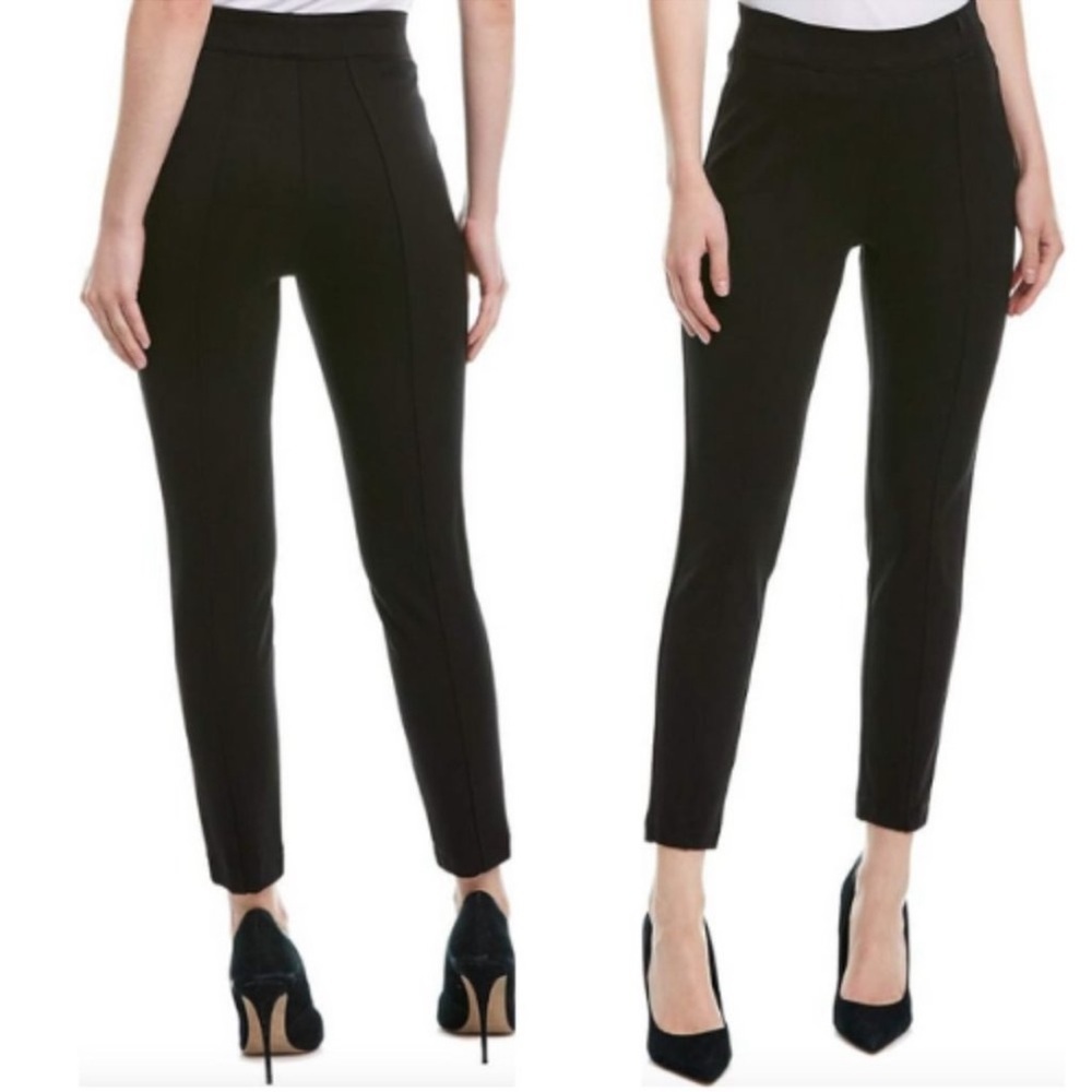 Anne Klein Tregging Skinny Pants Tapered Leg Pull On BLACK Size Small CDAKB143